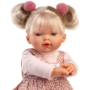 Muñeca llorens roberta llorona peto lunares 33cm 2