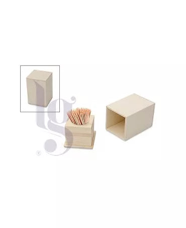 MADERA CAJA PALILLERO C/TAPA 6X6X9CM 1
