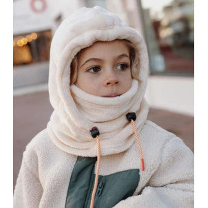Capucha con cuello warmy cream hello hossy +6 años 1