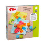 Juego de ensartar animales de madera haba 1