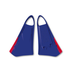 Aletas bodyboard option royal blue/red sniper 1