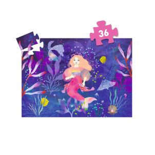 Puzzle silueta ella la sirena djeco 2