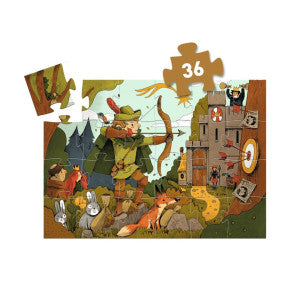 Puzzle silueta robin hood djeco 2