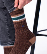 Calcetines billy belt thick cotton brown 1