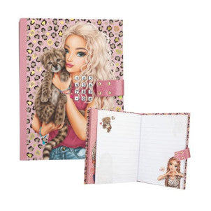 Diario con codigo secreto y sonido leoheart top model 1