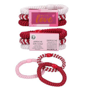 Set de gomas para el pelo rojo lovies depesche 1