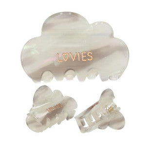 Pinza para el pelo blanco lovies depesche 1
