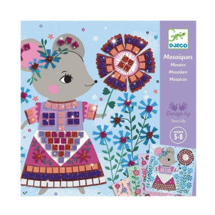 Collage cuadros de mosaicos lovely pets djeco 1