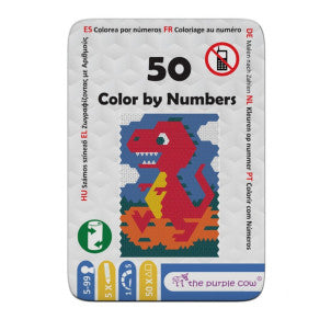 Juego en lata metal 50 colorear por numeros the purple cow 1