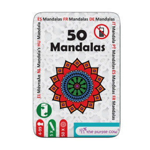 Juego en lata 50 mandalas the purple cow 1