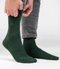 Calcetines billy belt liso bamboo dark green 1