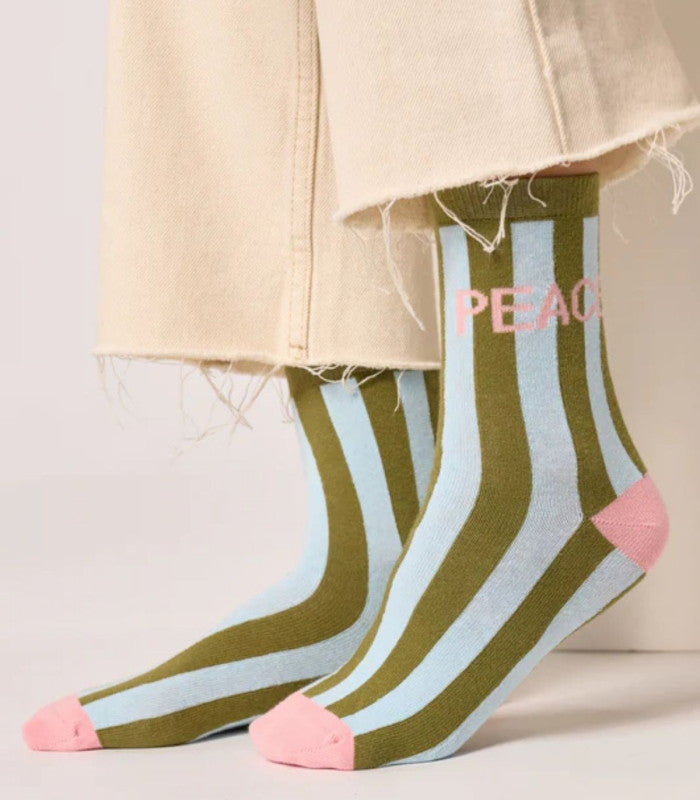 Calcetines mujer billy belt rayas peace 1