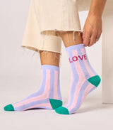 Calcetines mujer billy belt rayas love 1
