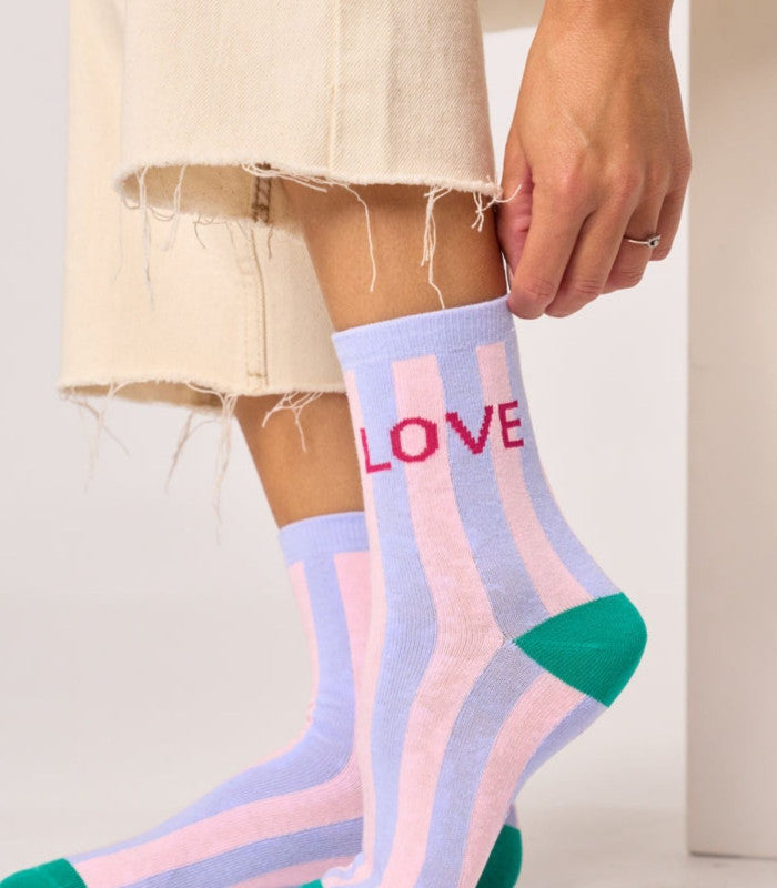 Calcetines mujer billy belt rayas love 2