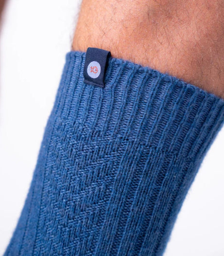 Calcetines billy belt lana blue 2