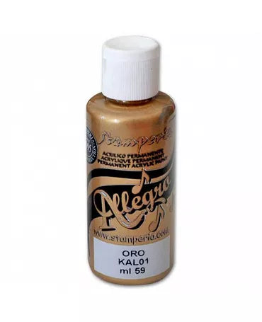 Pintura Acrílica ALLEGRO Gold Mettalic 01 1