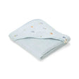Capa de baño bordada azul forest friends little dutch 1