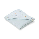 Capa de baño bordada azul forest friends little dutch 1
