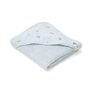 Capa de baño bordada azul forest friends little dutch 1