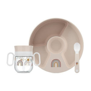 Vajilla bebe mio 3 piezas arcoiris little dutch 1
