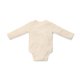 Body manga larga cruzado newborn naturals beige 2-4 meses little dutch 2