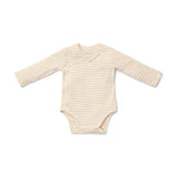 Body manga larga cruzado newborn naturals beige 6-9 meses little dutch 1
