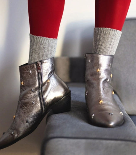Calcetines klue seda y lana 36-40 gris 2