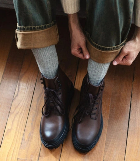Calcetines klue seda y lana 41-46 gris 2