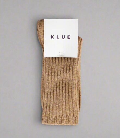 Calcetines klue seda y lana 36-40 beige 1