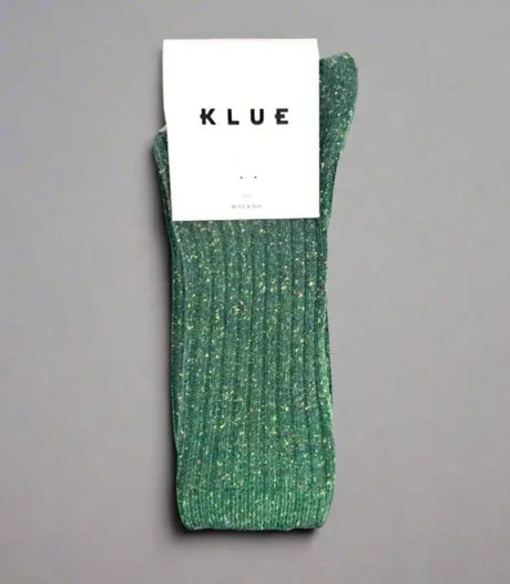 Calcetines klue seda y lana 36-40 verde oscuro 1