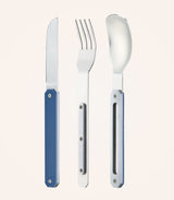 Cubiertos aluminium bleu akinod 2