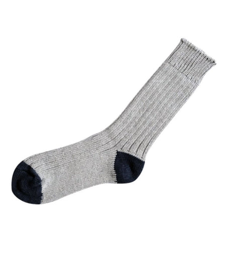 Calcetines nishiguchi 36-40 algodon deluxe gris claro 1