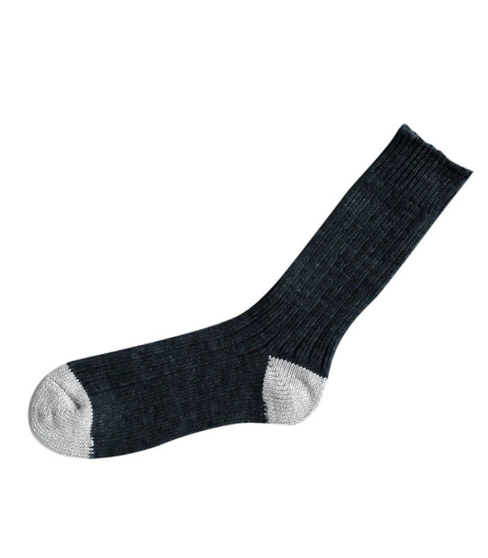 Calcetines nishiguchi 40-43 algodon deluxe carbon 1