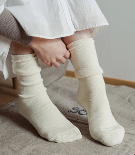 Calcetines memeri 36-40 lana y seda beige 2