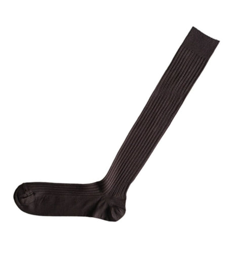 Calcetines nishiguchi 36-40 largos algodon de seda marron 1