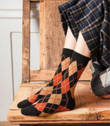 Calcetines gohobi escoces marron 2