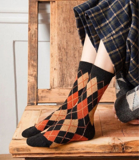 Calcetines gohobi escoces marron 2