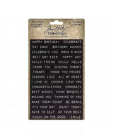 Tim Holtz Idea-ology Label Stickers Sentiments 68pc 1