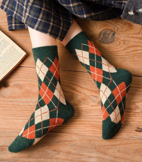 Calcetines gohobi escoces verde 1