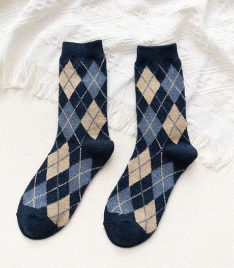 Calcetines gohobi escoces azul 1