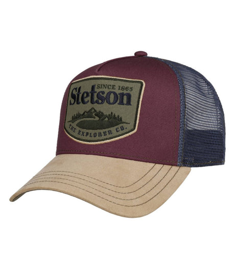 Gorra trucker explorer beige wine stetson 1