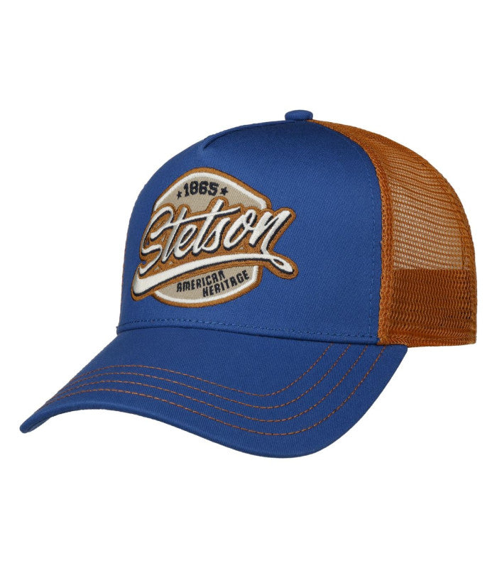 Gorra trucker patch royal blue stetson 1