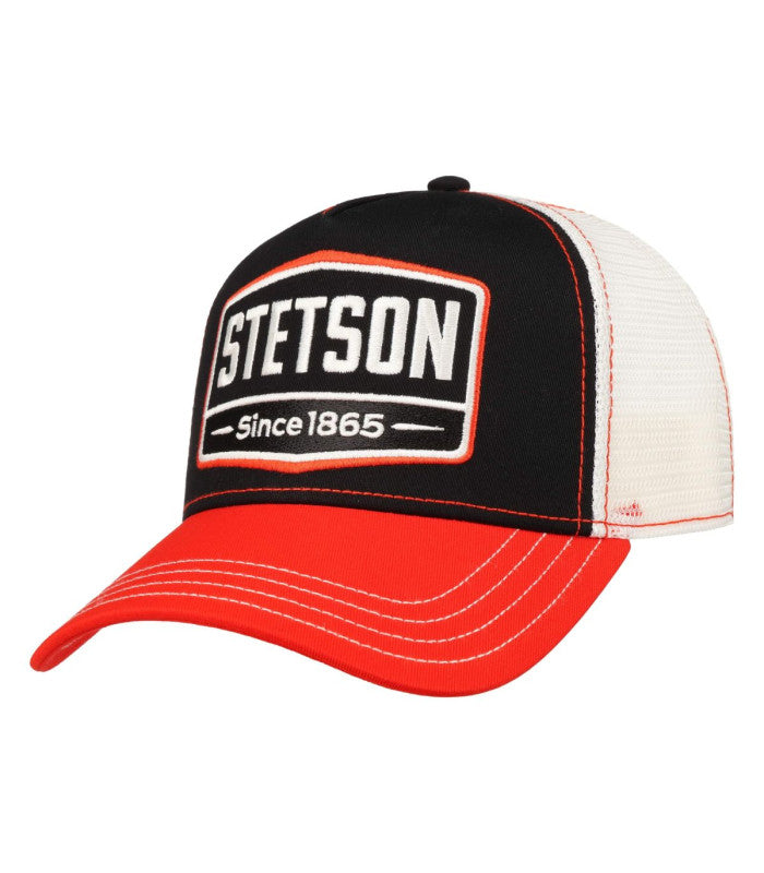 Gorra trucker gasoline red stetson 1