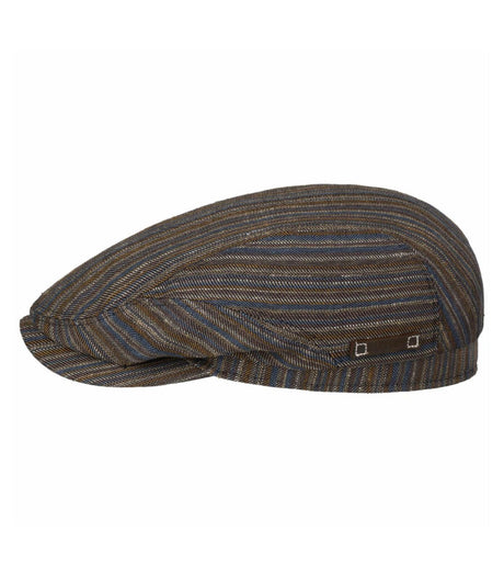 Gorra driver cap linen stripe multi stetson 1