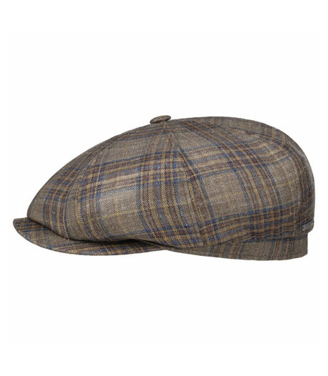 Gorra hatteras silk mix check multi stetson 1