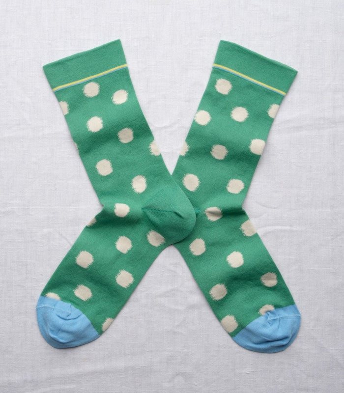 Calcetines pois vert ming bonne maison 1