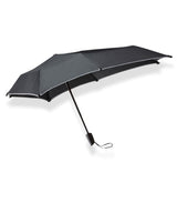 Paraguas senz storm mini automatic pure black reflective 1