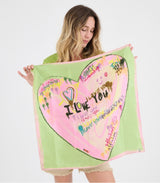 Pañuelo de seda pequeño heart rose storiatipic 2