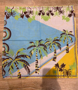 Pañuelo de algodon yona turquoise storiatipic 2