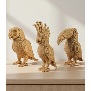 Puzzle 3d tropical birds trio cartonic 1